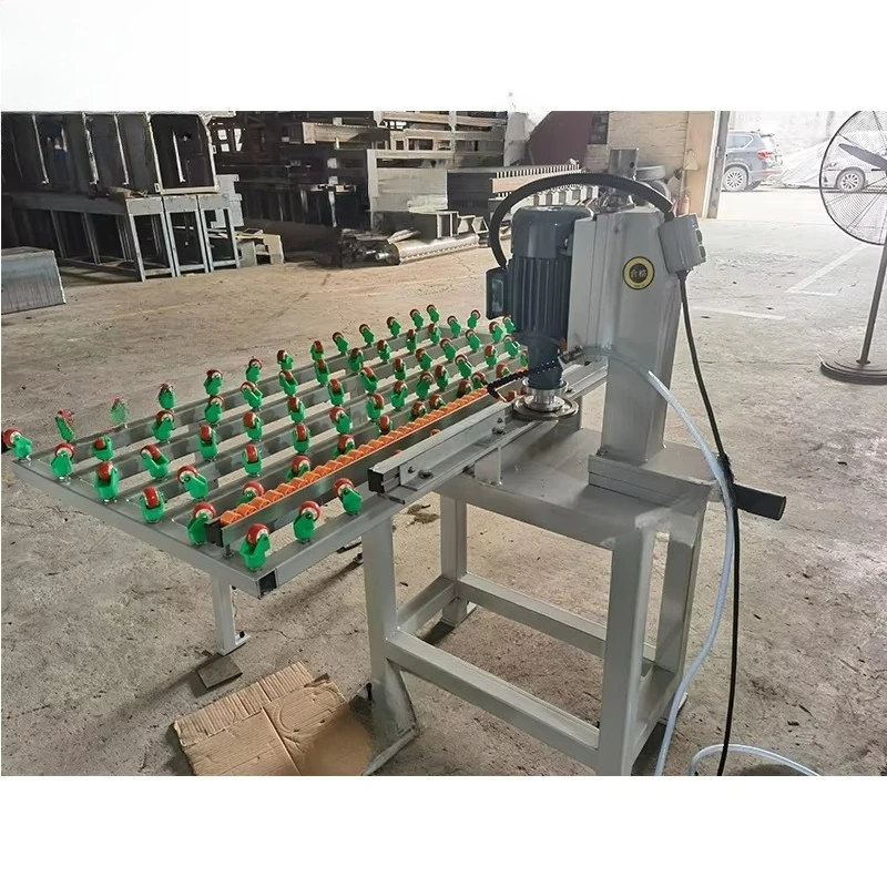 Single head straight edge grinding machine, small door and window glass coarse grinding machine with advanced polishing function