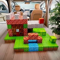Creative Magnetic Building Block Bricks My Famous Scene World Architectural Set DIY Model Kids Toy Christmas Gifts for Boy Girls