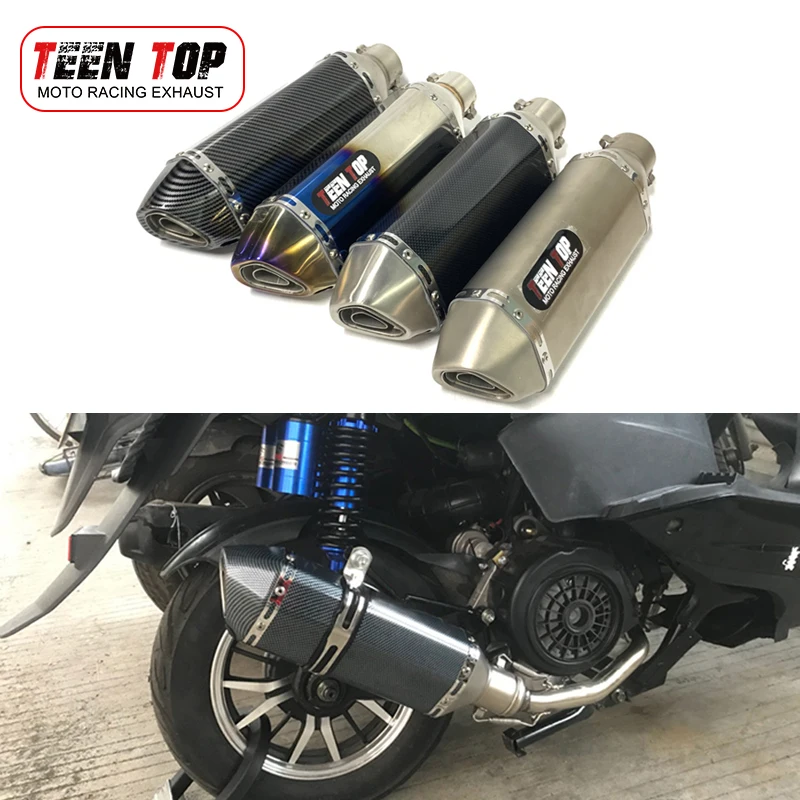 51mm Motorbike Exhaust Pipe CB400F/X CBR400R CBR300 Forza300 NSS350 CBF190TR CB190R/F/X Exhaust Muffler 370mm Escape Tailpipe