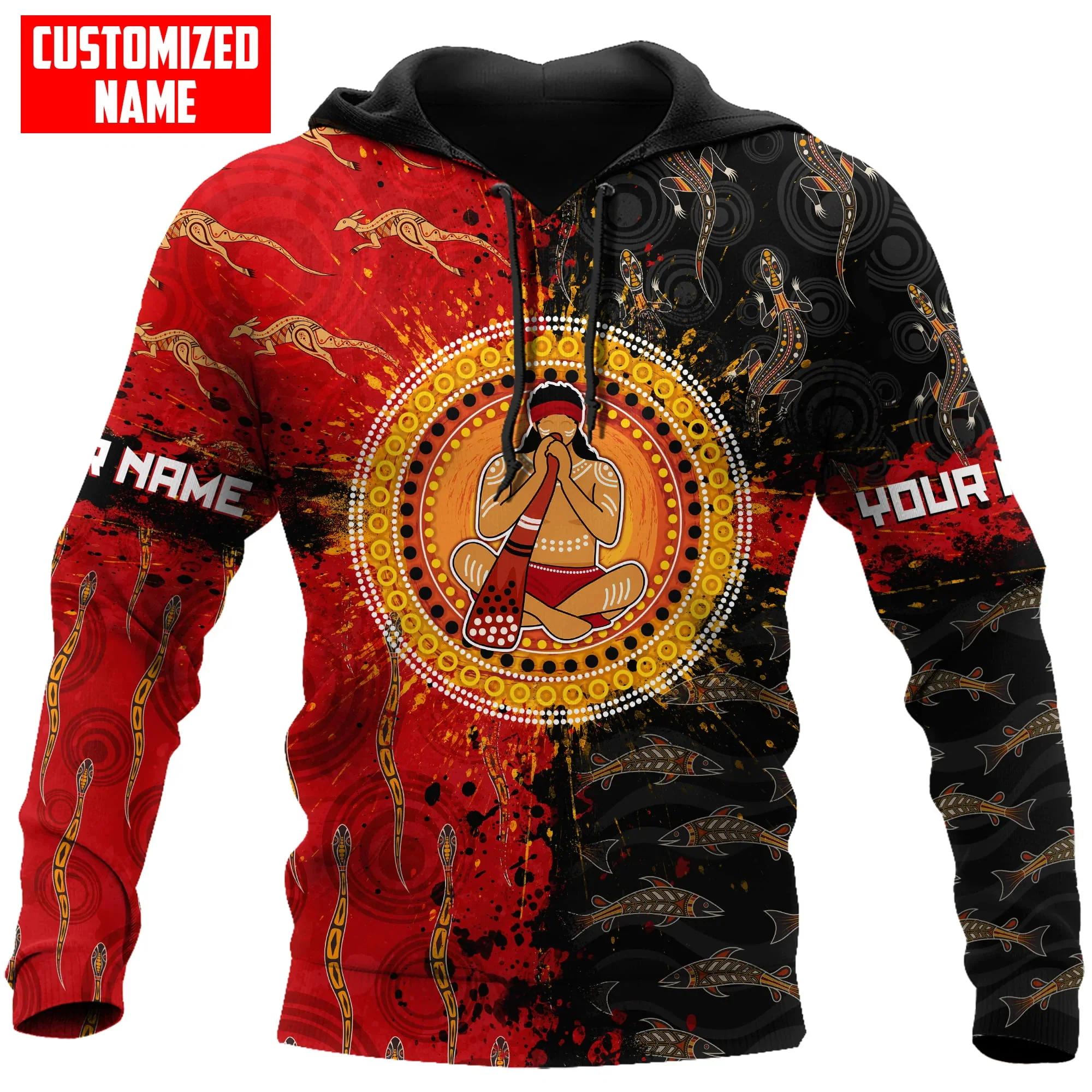 

Personalized Aboriginal Man Playing The Didgeridoo 3D Printed Mens zip hoodies Unisex pullover Casual Jacket Tracksuits TDD38