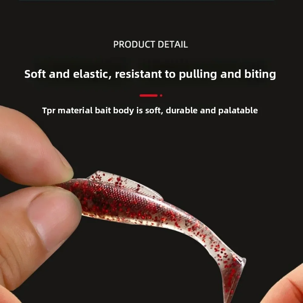 Cebo suave Swimbait silicona cola paleta – Señuelo pesca - imagen 3