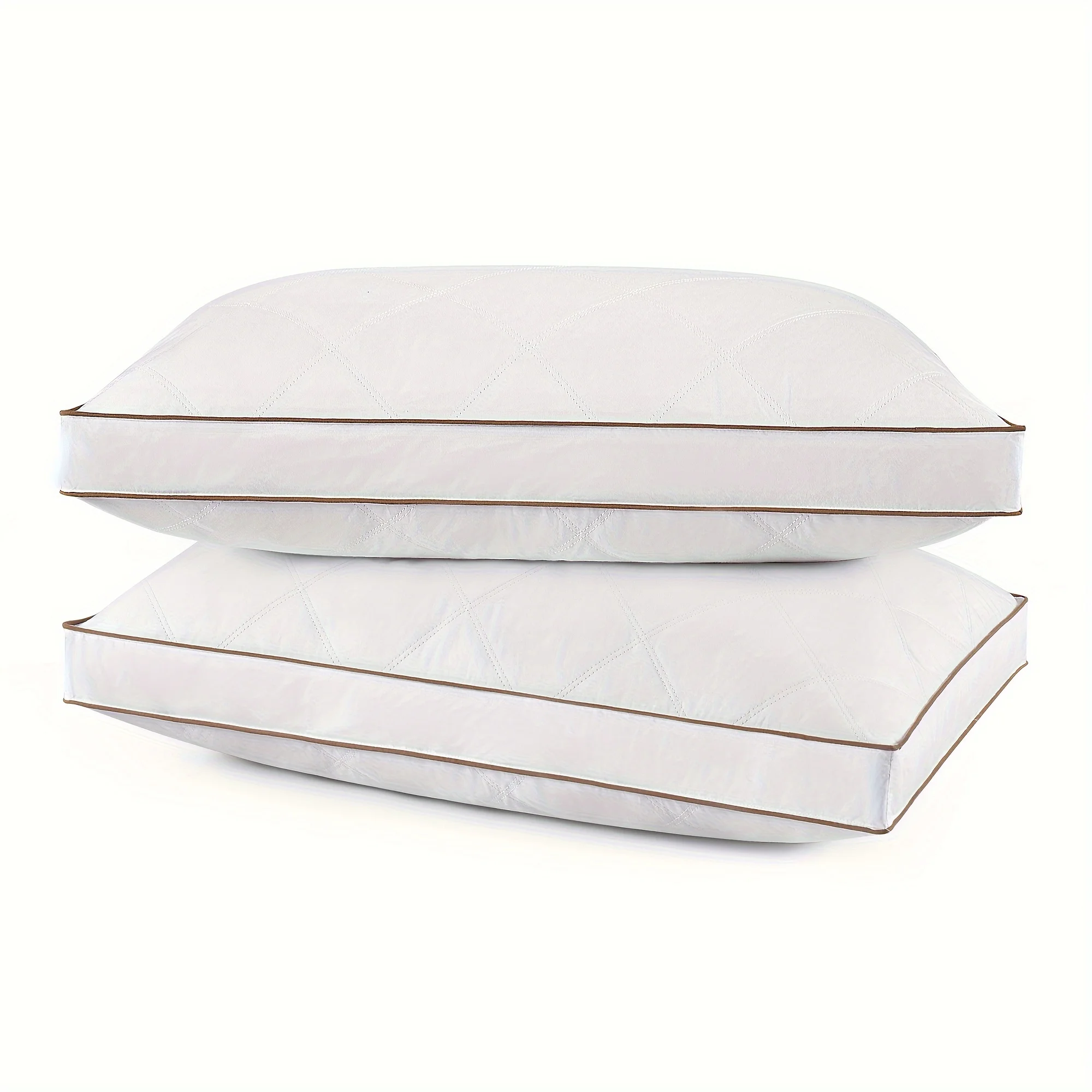 

Goose Feathers And Down Pillow For Sleeping Gusseted Bed Hotel Collection Pillows, Set Of 2