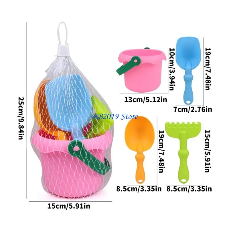 Q0KB Durable Kids Sand and Water Play Set 4 pièces pour piscine d'été Playy