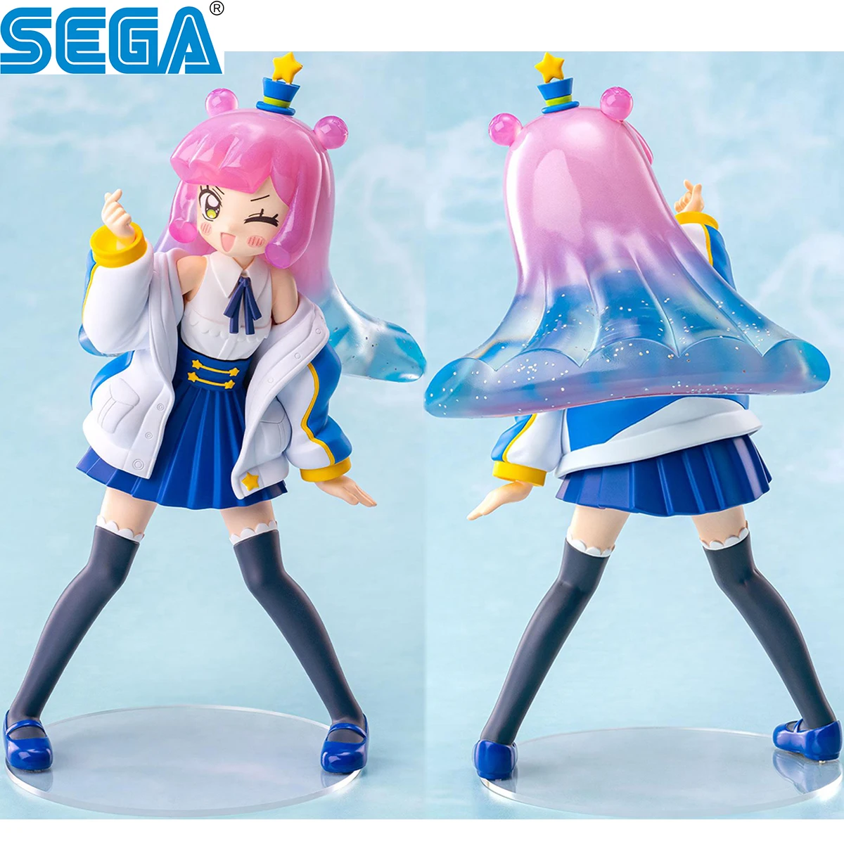 

В наличии SEGA Luminasta Puniru (Slightly Mature Puniru) (Puniru — Kawaii Slime), красивая 19-сантиметровая аниме-фигурка, модель, орнамент, подарки