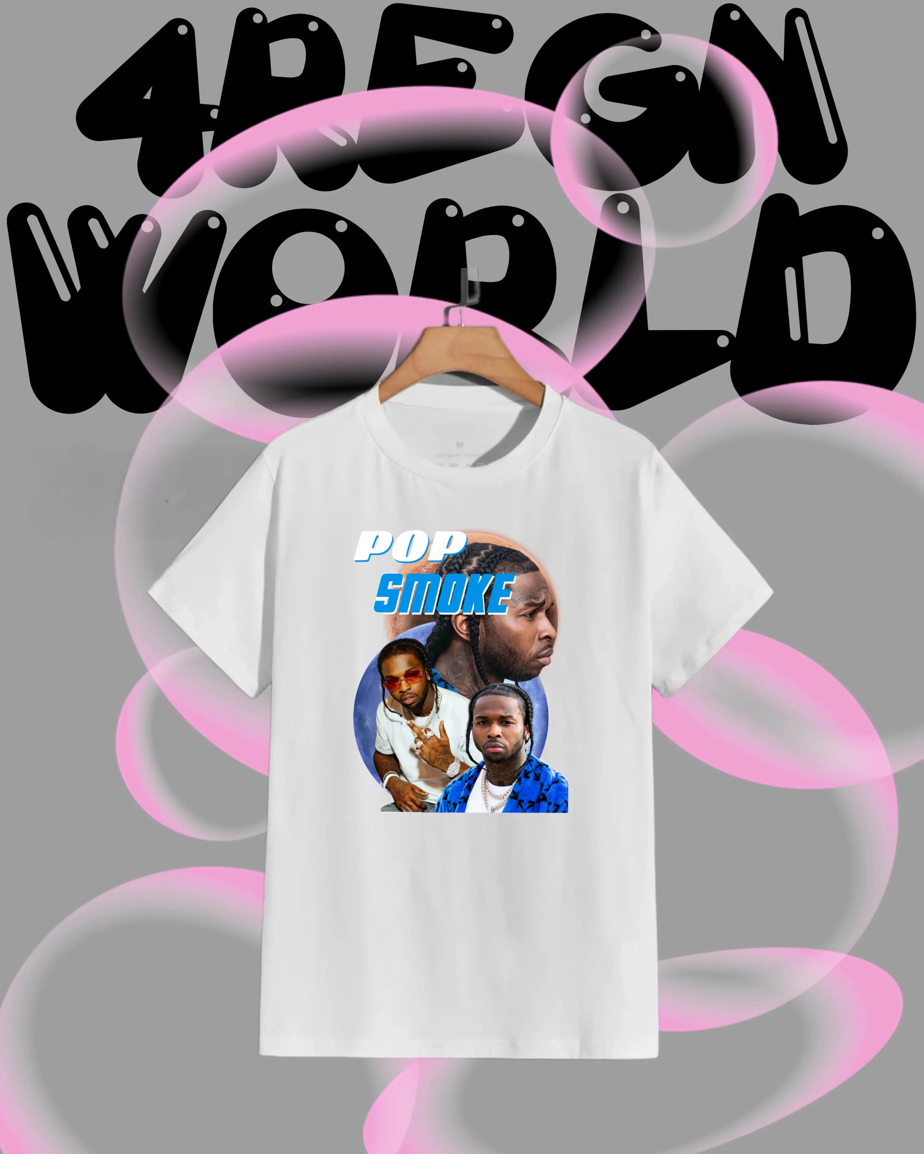 2025-26 جنوب أفريقيا الصيف البوب الدخان 100% القطن الخالص المطبوعة مغني الراب الهيب هوب الاتجاه تي شيرت للجنسين الرجال قصيرة الأكمام عادية #3