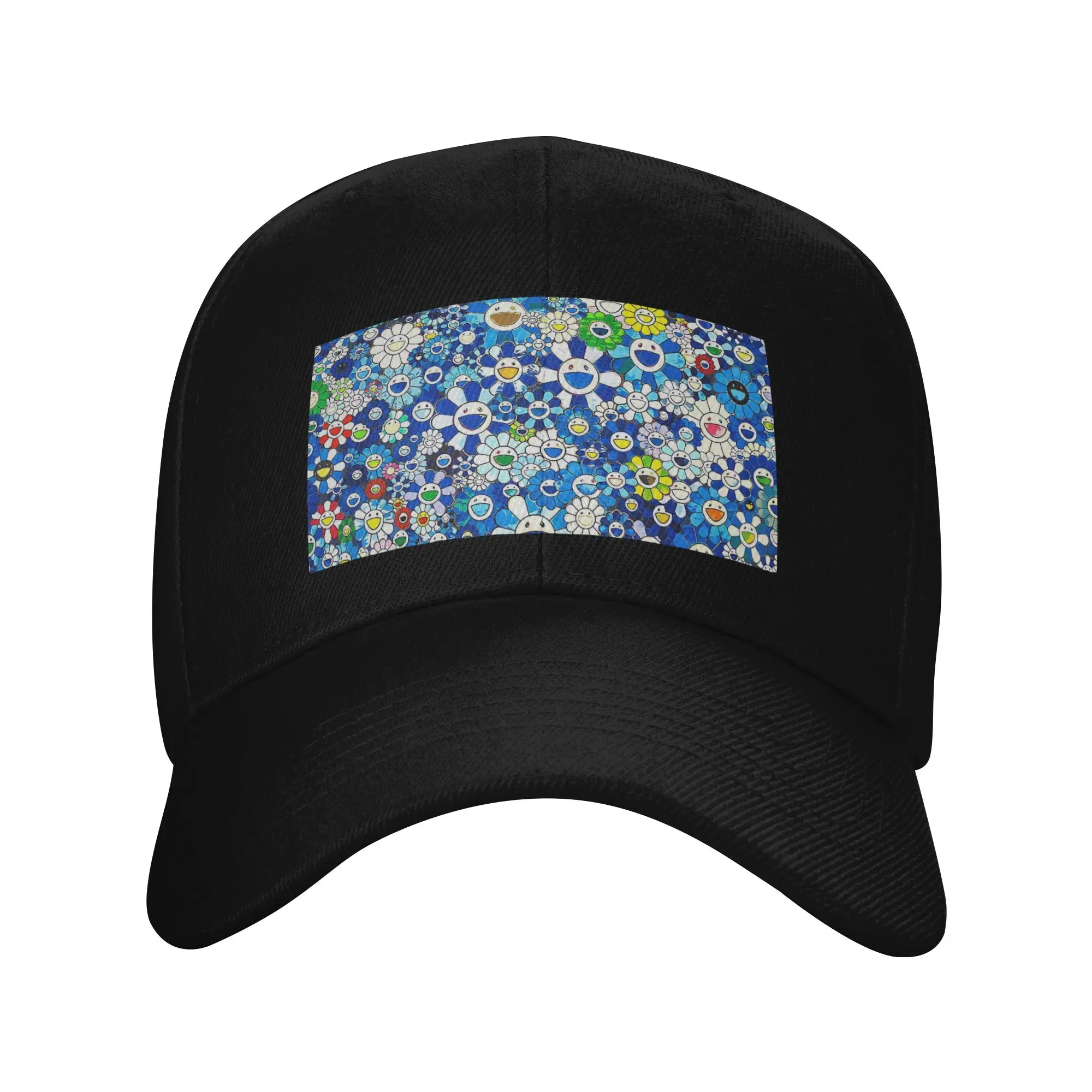 Blue Flow  Trendy Baseball Cap Pet Walking Opaque Dad Hat