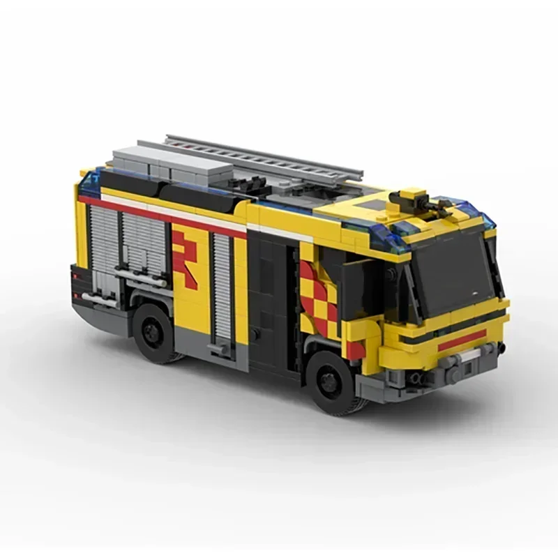Serie di auto YcMoc Building Blocks Berlino Dubai Hybrid Camion dei pompieri Tecnologia del motore Mattoni Veicolo di marca Giocattolo fai da te per