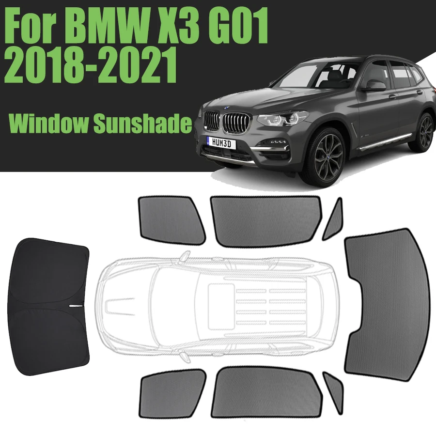 

Солнцезащитный козырек на окно автомобиля на заказ для BMW X3 G01 2018-2021, магнитная занавеска, сетчатая передняя занавеска на лобовое стекло