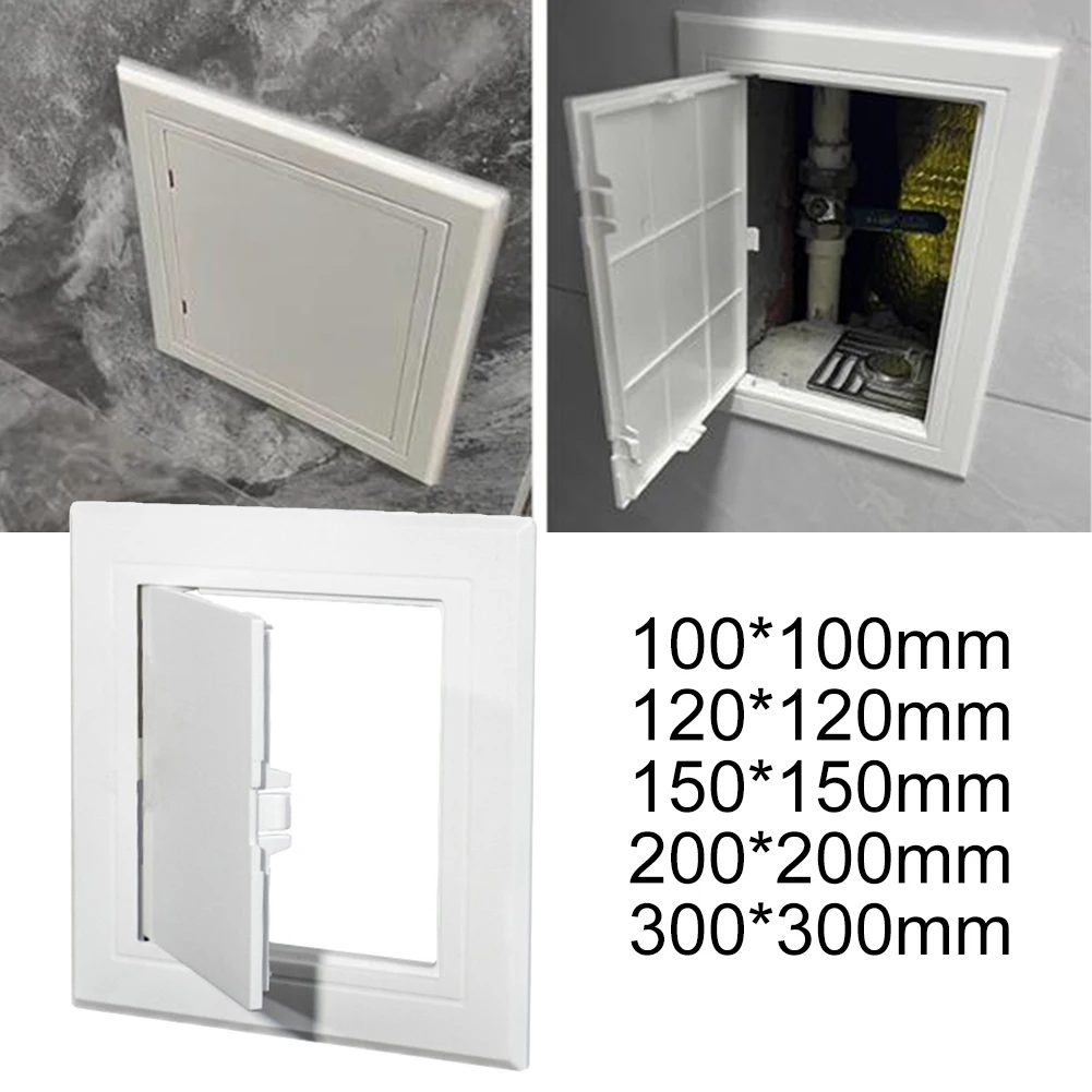 1PC Access Panel White ABS Inspection Port Wall Ceiling Decorative Hatch Cover Universa Plastic Push-Type Inspection Port Parts