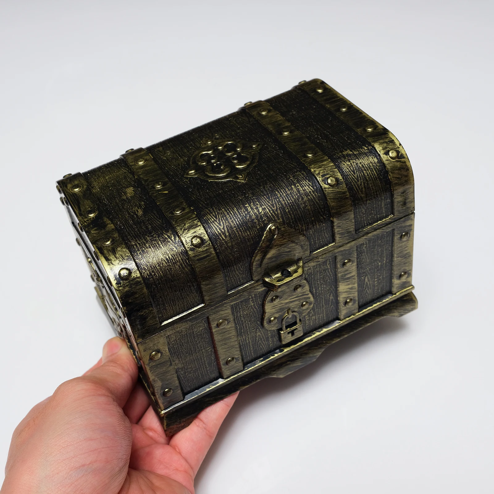 Halloween Pirate Treasure Chest Decor Multifunctional Storage Treasure Box Prize Container Adventure Gift Decoration Prop