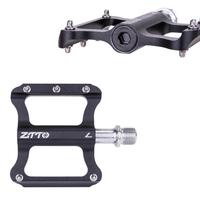 ZTTO Bicycle Pedals Ultra-light Aluminum Double DU+Sealed Bearing Compound Pedals BMX MTB Road Bike Anti-slip Cycling Pedals