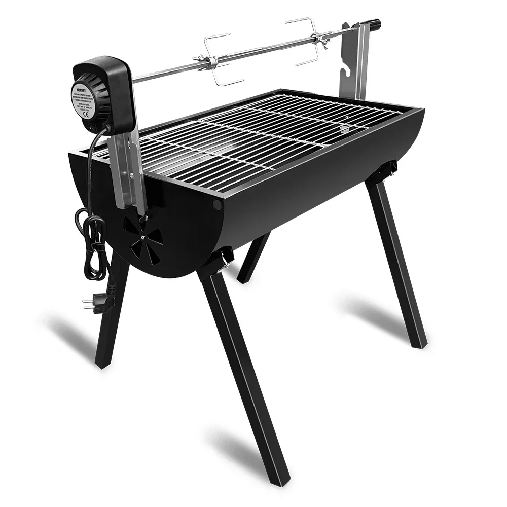 

Charcoal Barbecue Automatic Rotisserie Grill Portable Pig BBQ Lamb Mini electric Charcoal Spit Roaster with Rotisserie