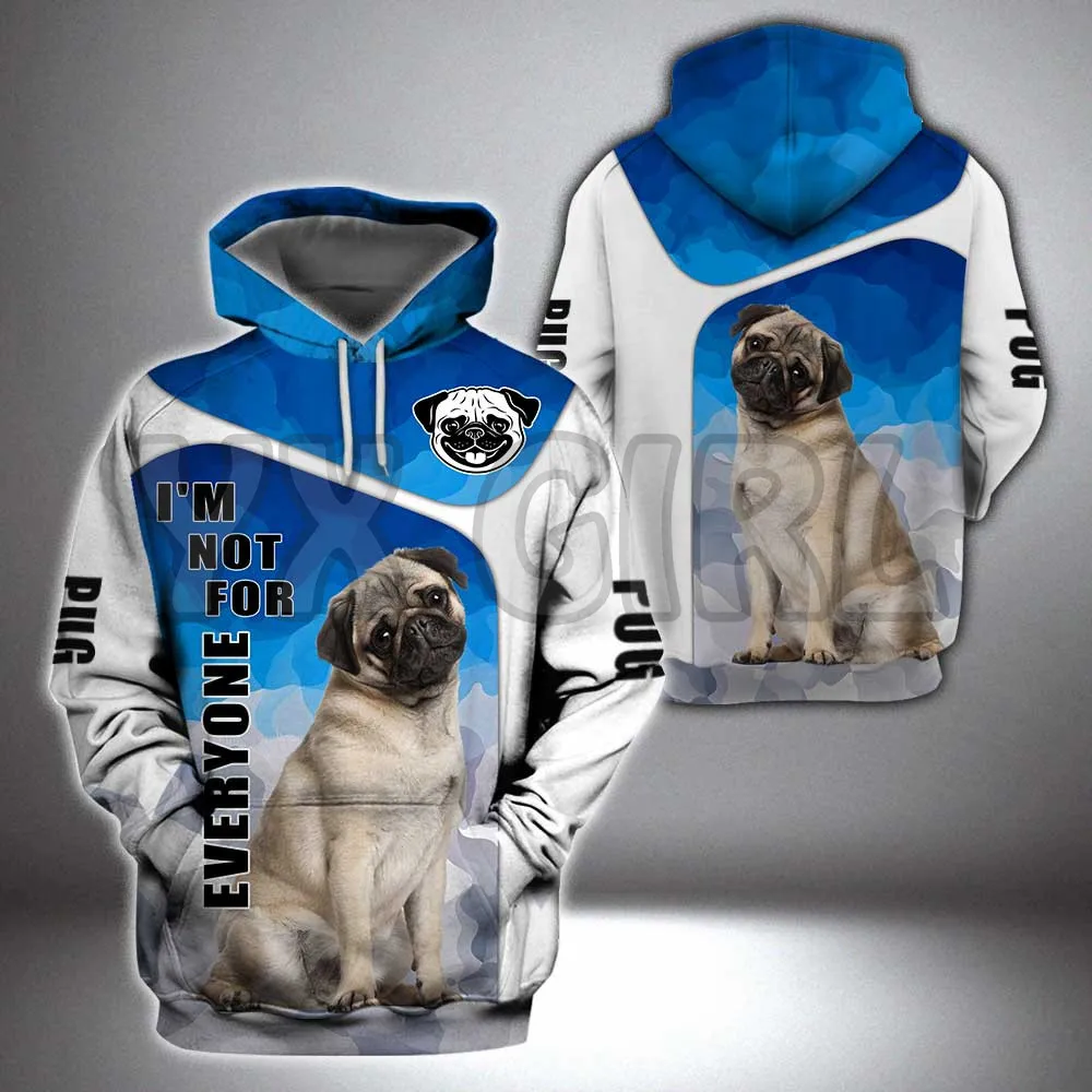 Eu não sou para todos shar pei 3d impresso hoodies unisex pullovers engraçado cachorro hoodie casual rua agasalho