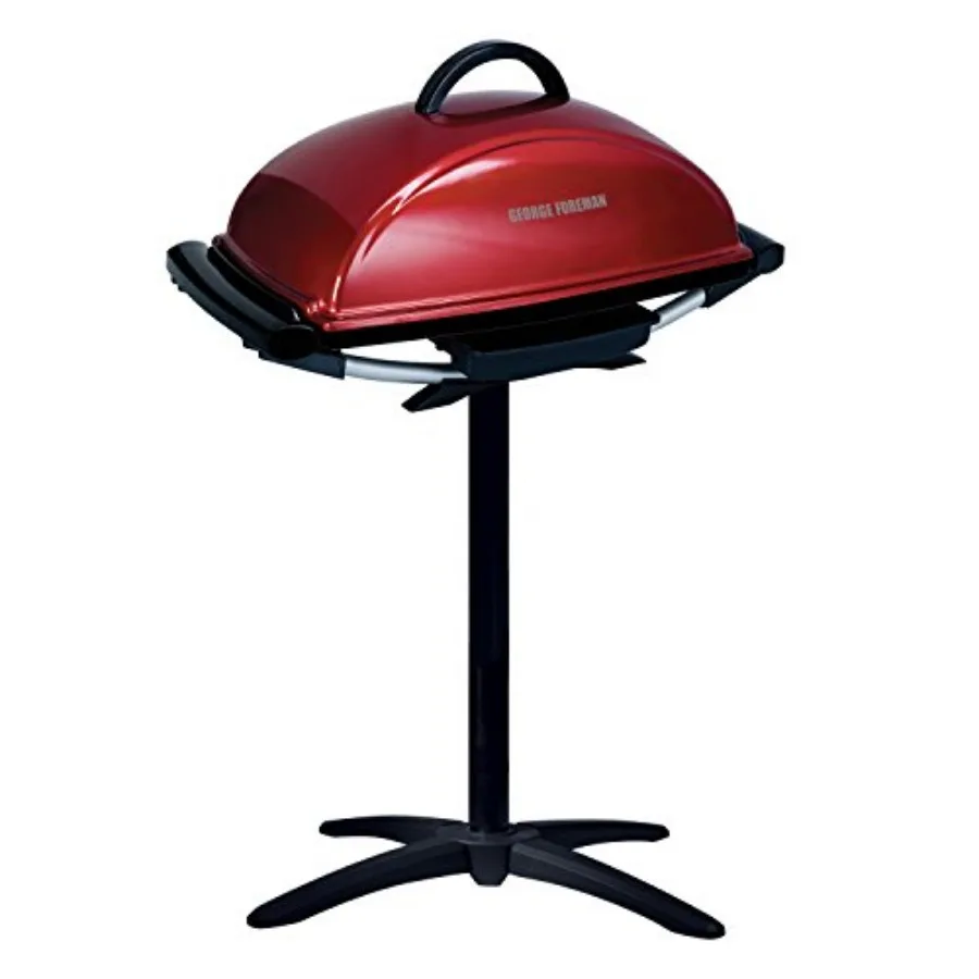 

Indoor Outdoor Electric Grill, Non-Stick Grill Griddle Plate, Healthy Grilling Drip Tray Reduces Fat, Portable Barbeque