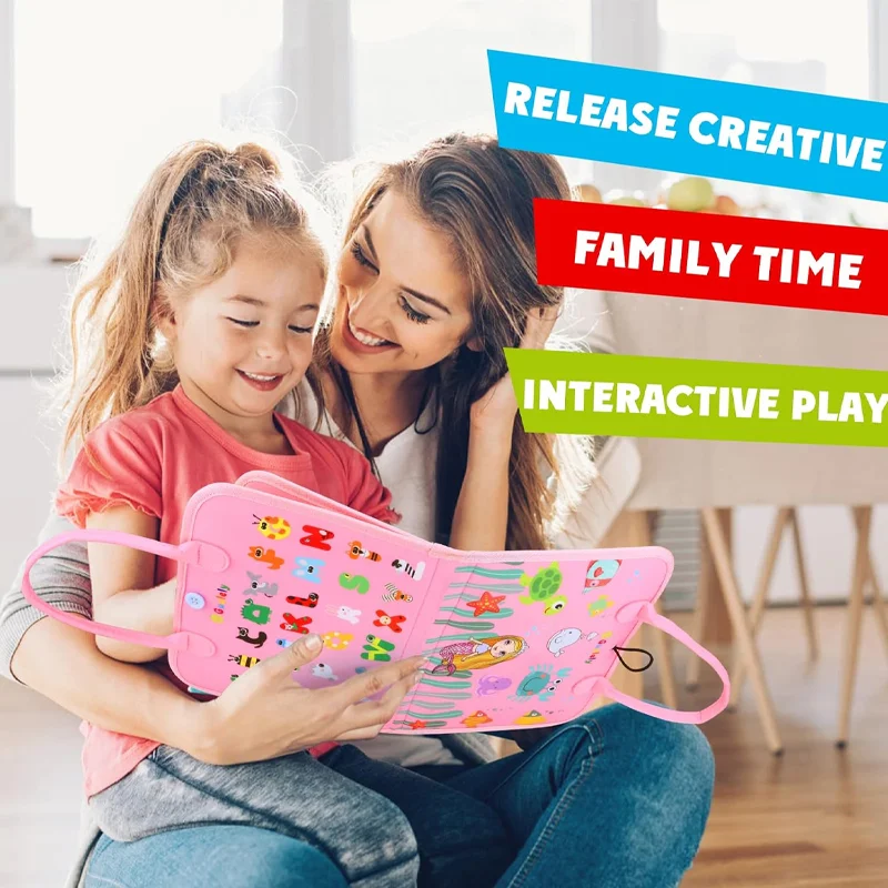 Nova placa ocupada montessori brinquedos para a criança livro ocupado sensorial preshool educação precoce aprendizagem habilidades motoras finas crianças brinquedos presentes