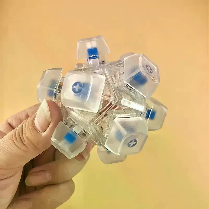 Speciaal 12-toetsen knipperend anti-angst toetsenbordbal vingertop drukken beloningsspeelgoed