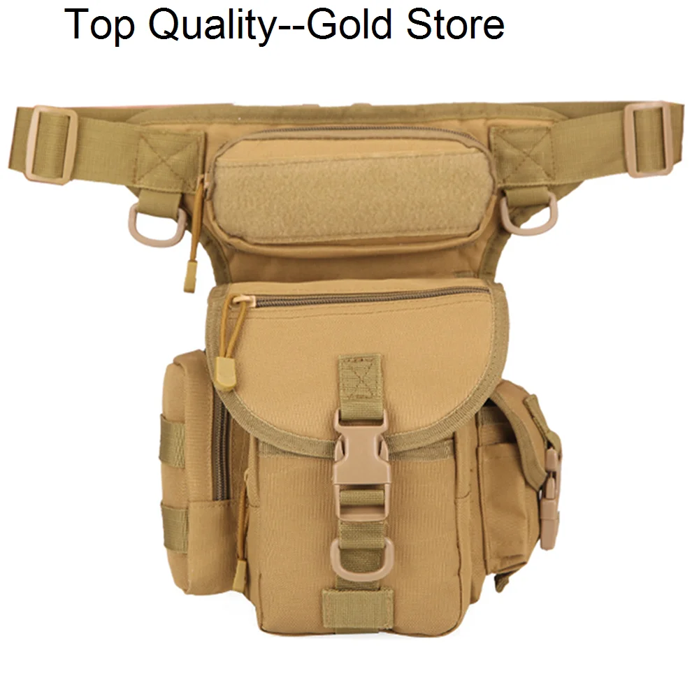 

Men Waist Leg Bag Fanny Pack Military Camou Motorcycle Rider Multi-Pockets Nylon Male Shoulder Crossbody Hip Drop Thigh Bags