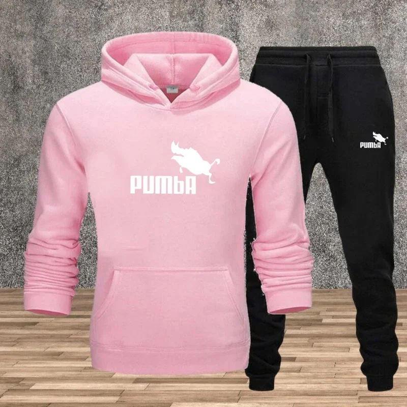 منتج المشتريات 2025: ملابس رياضية للرجال والنساء سويت شيرت مطبوع + طقم سراويل رياضية، ملابس رياضية كاجوال قطعتين #3