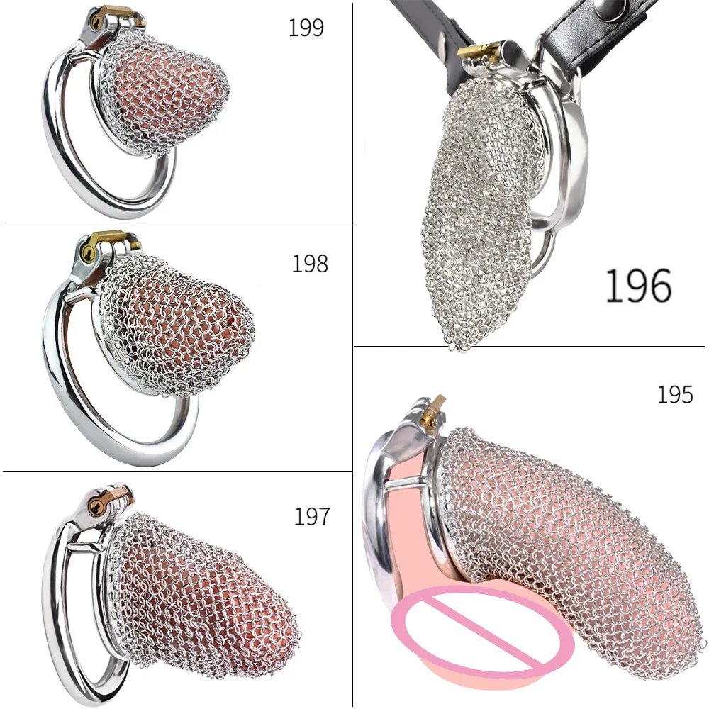 BDSM Hollow Mesh Chastity Cage Anti Removal Male Chastity Device Mens Underpant Erection Denial Cock Lock for the Penis Sex Shop