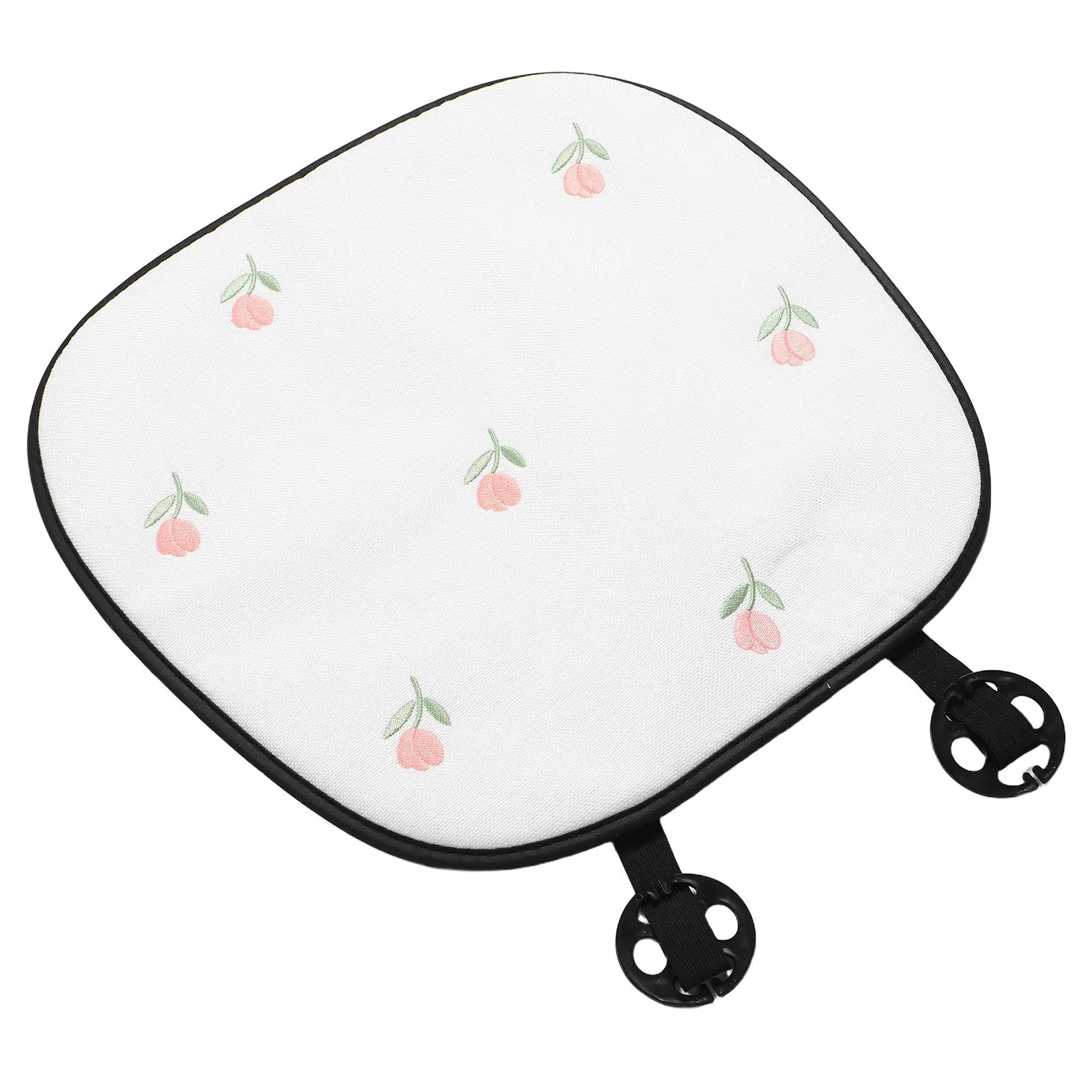 

Подушка для автомобильного сиденья с узором «Тюльпан», дышащая, из хлопка и льна, для всех типов автомобилей, всесезонная (лето, зима)