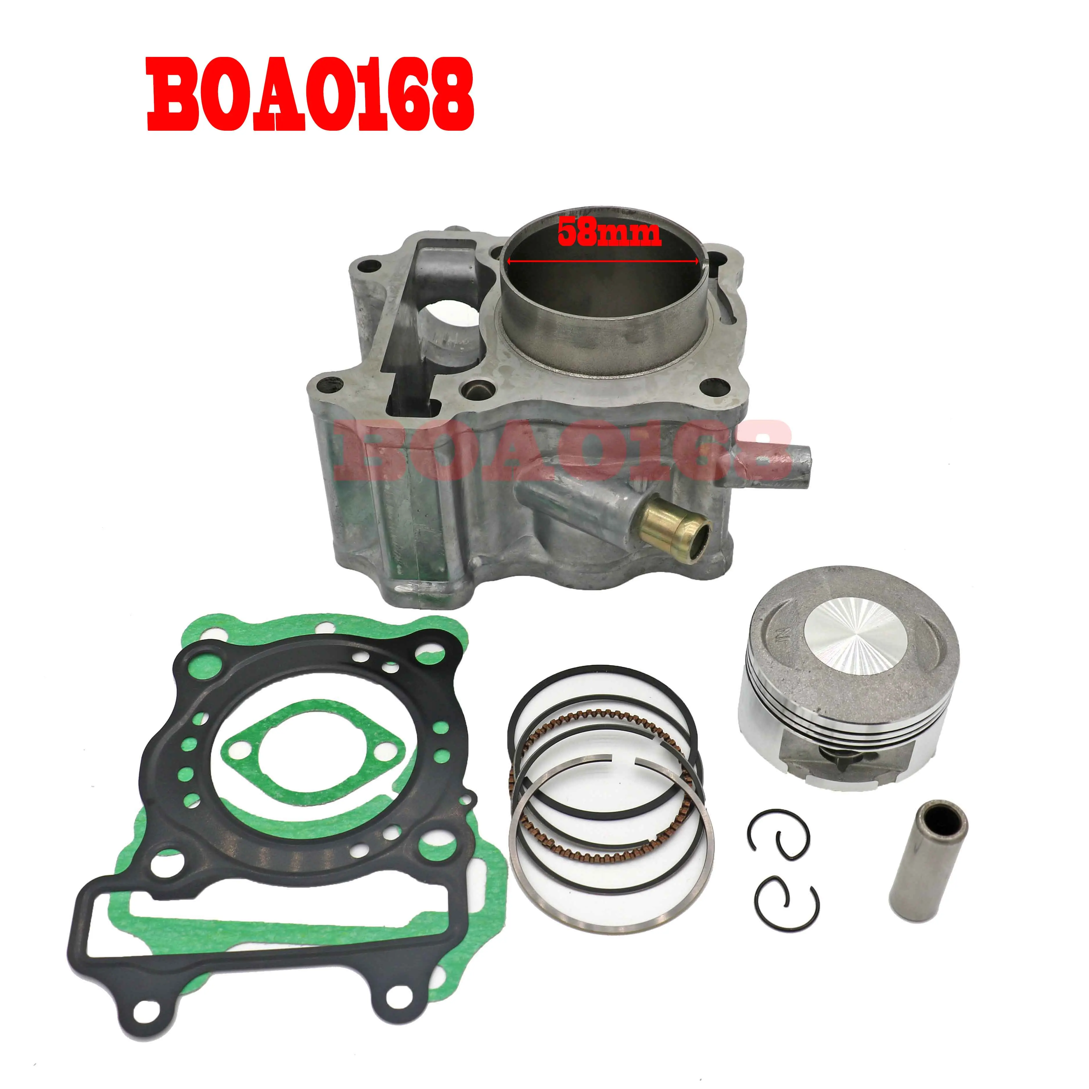 Scooter 58mm Cylinder Kit for Keeway Outlook150 Outlook 150cc  KGG150 LC150 QJ158MJ 4-Stroke 100080440