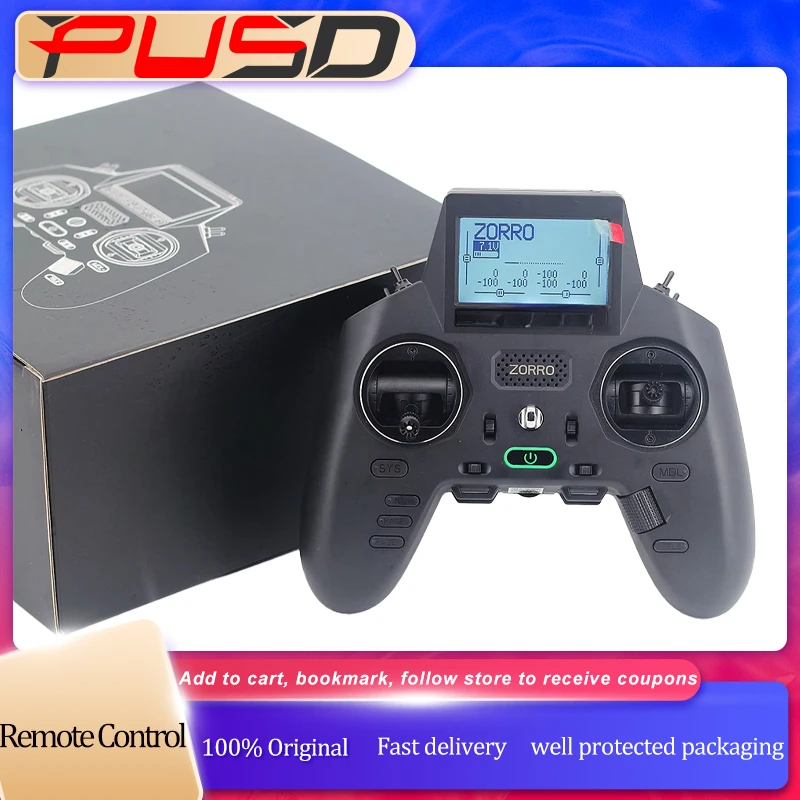 

PUSD Zorro ELRS 2,4 ГГц пульт дистанционного управления CC2500 JP4IN1 радиопередатчик подвес для зала для вертолета, дрона с фиксированным крылом FPV