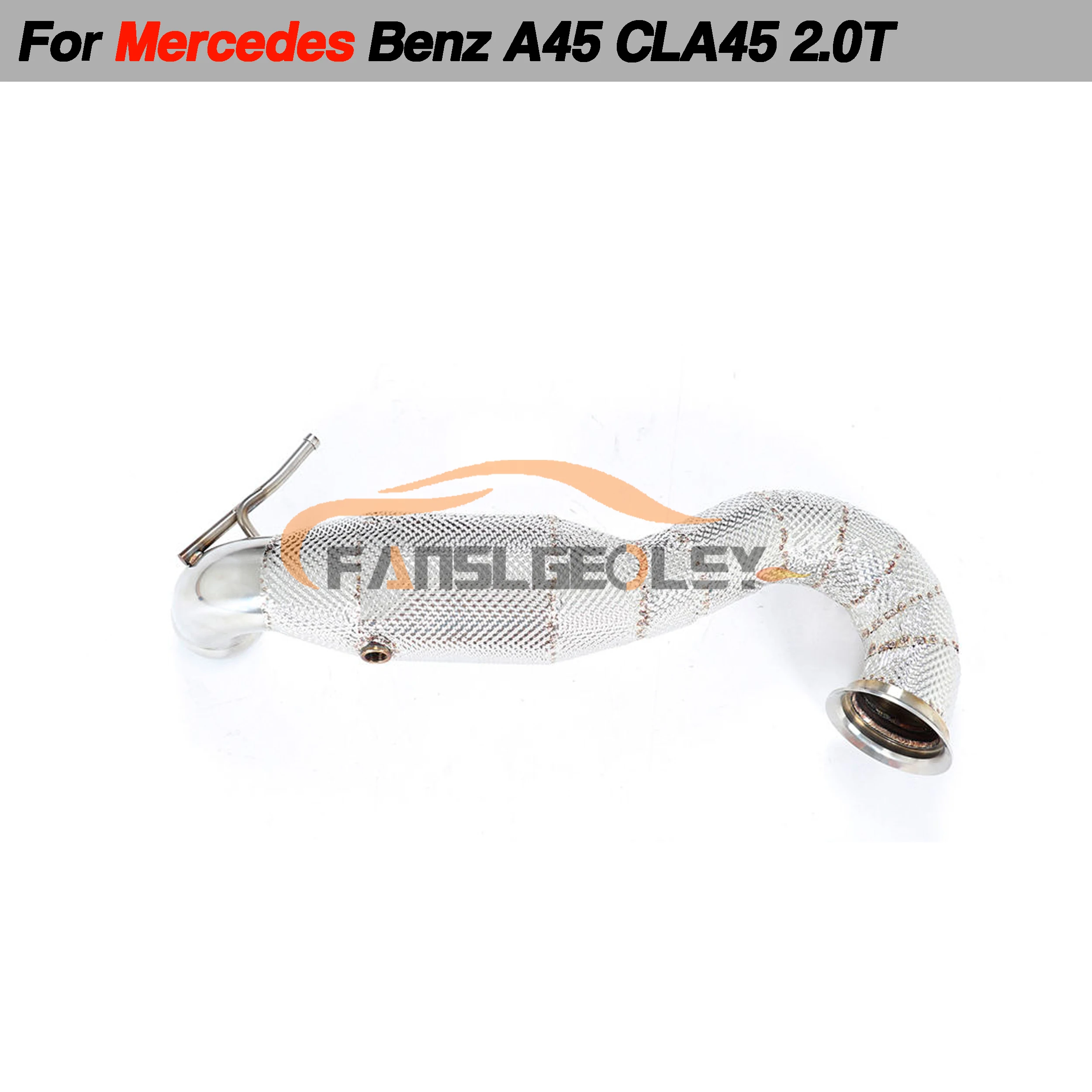 

For Mercedes Benz A45 A45S CLA45 Steel Downpipe Performance Exhaust System catalytic converter Headers