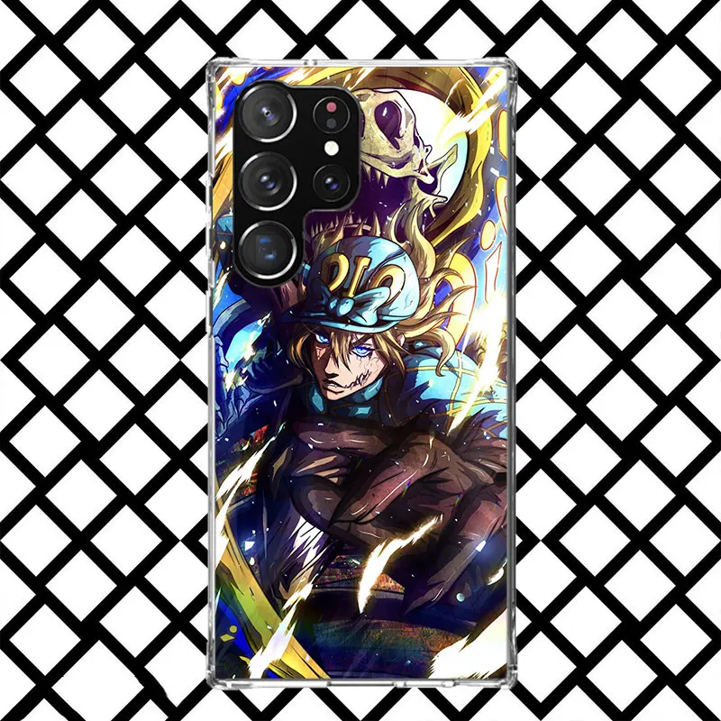 JoJo Adventure Dio Diego Brando حافظة لهاتف سامسونج جالاكسي S25 S24 S23 Plus S22 Ultra S21 S20 FE S25 Edge S10 S25U غطاء ناعم #6