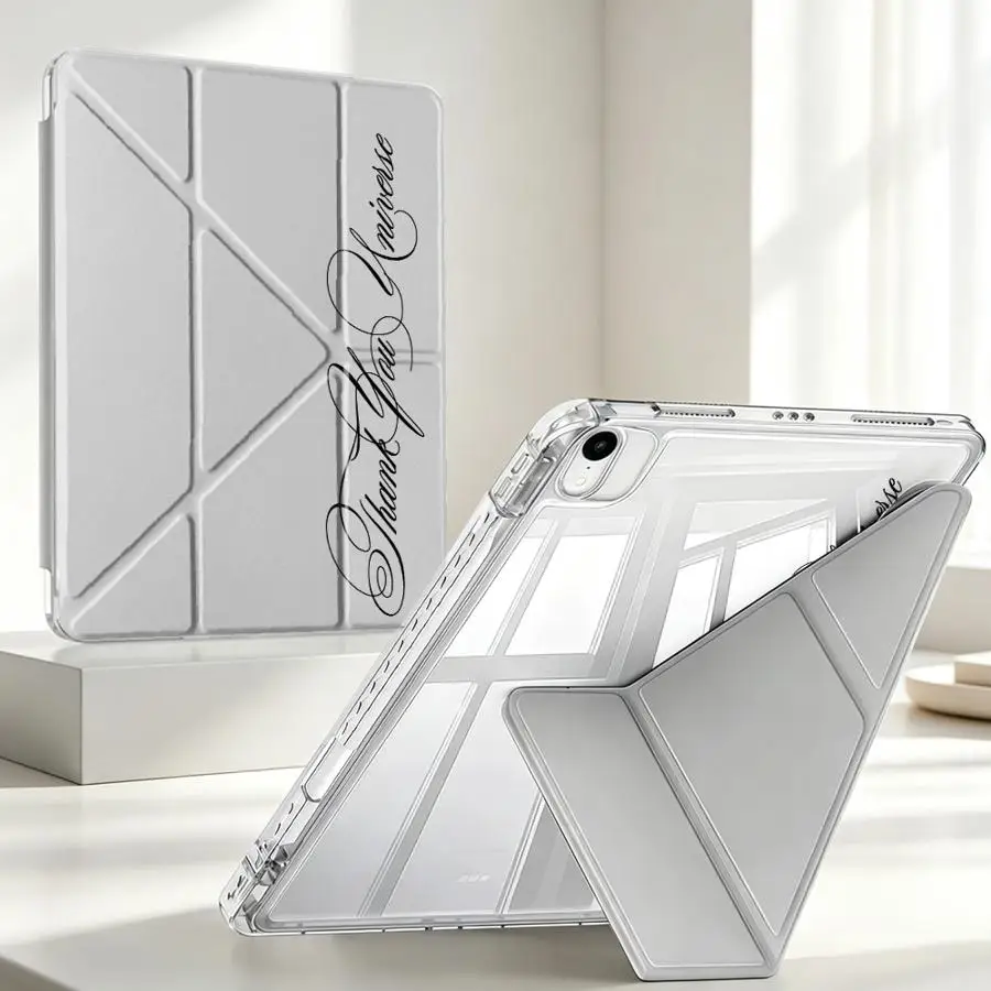 Personalized Letter Pattern Tablet Case For Samsung Galaxy Tab S7 FE A8 S10 Lite S9 Plus A9 Plus A11 S8 With Pen Slot Cover
