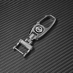 Car Key Chain Rings Metal Keychain Universal Auto Keyring Accessories For Nissan X-trail Qashqai Note Juke Sentra Patrol Micra