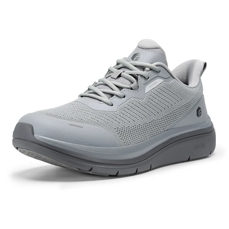 Fitville Wide Fit Walking Shoes Men'S Sports Sneakers Water-Repellent Casual Running Shoes For Men Foot Pain Relief Cushioning view 6