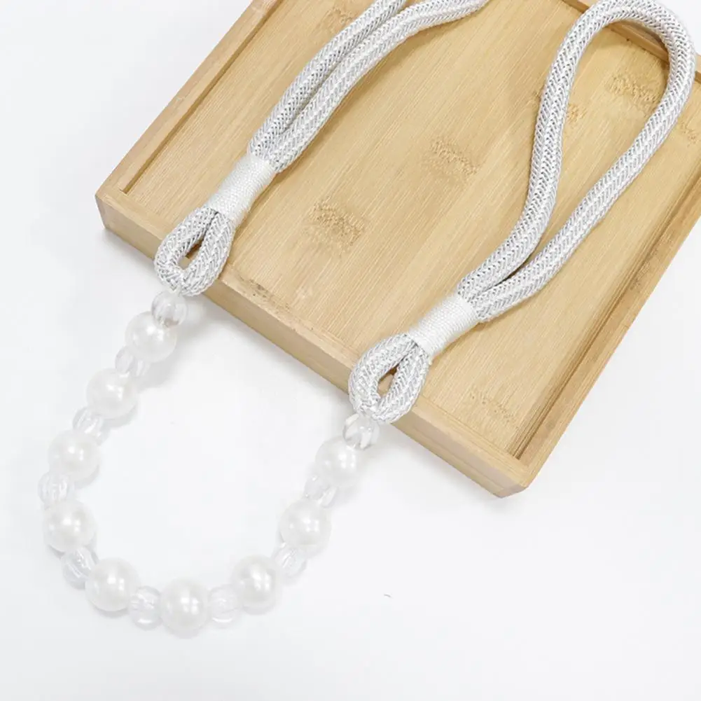 Easy to Use Curtain Ties Curtain Fasteners 2pcs Pearl Curtain Tiebacks Handmade Decorative Holdback Ropes Farmhouse for Home