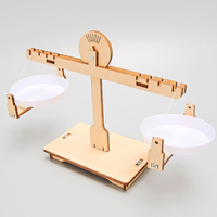 DIY Balance Scale Lever Wooden Weighing Scale Science Math Teaching Scale Early Educational Balancing Toy for Students Kids