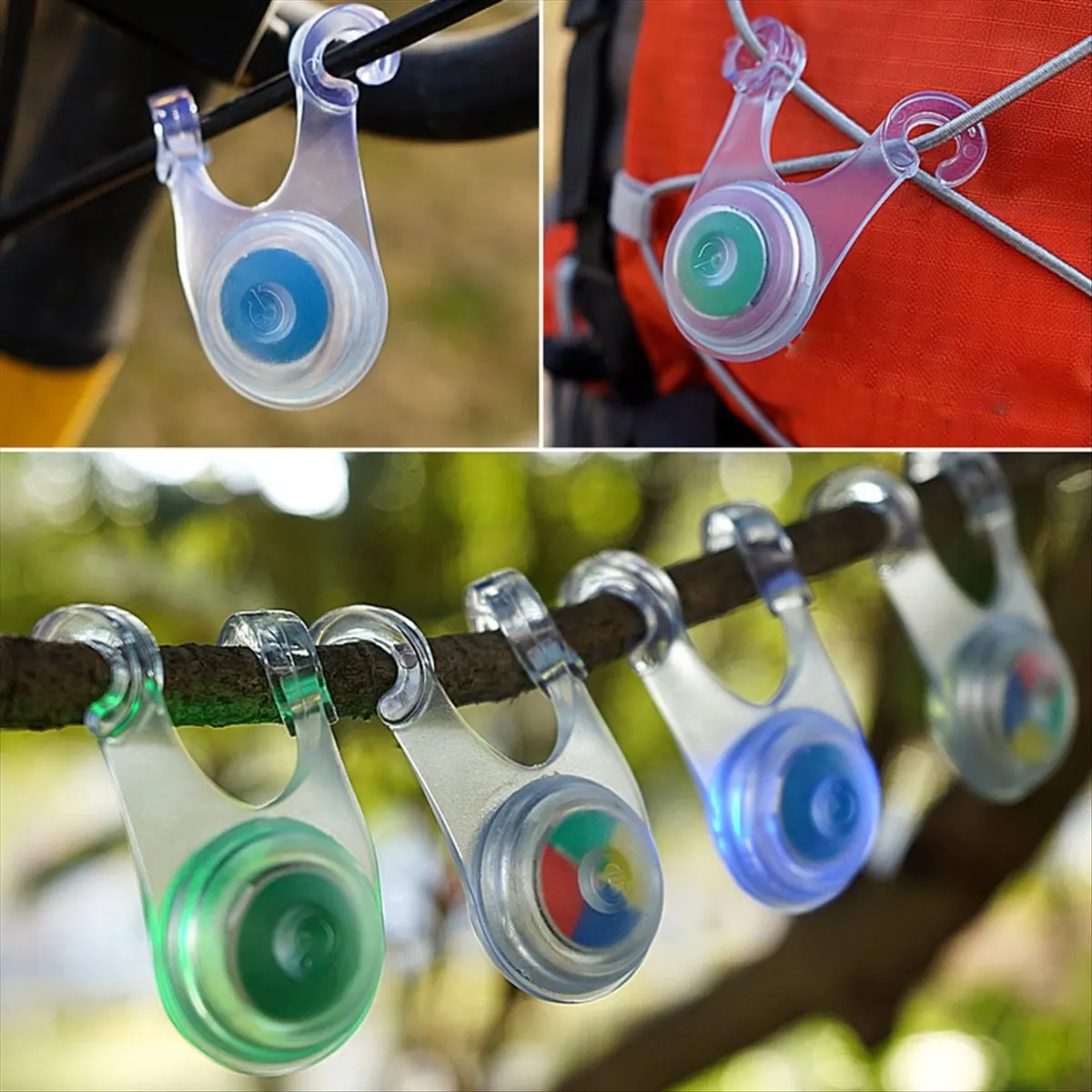 

(ABYM) Tent Rope Light Guard, Hanging Lamp Small Flashlight LED Outdoor Camping Fishing Warning Safety Light White