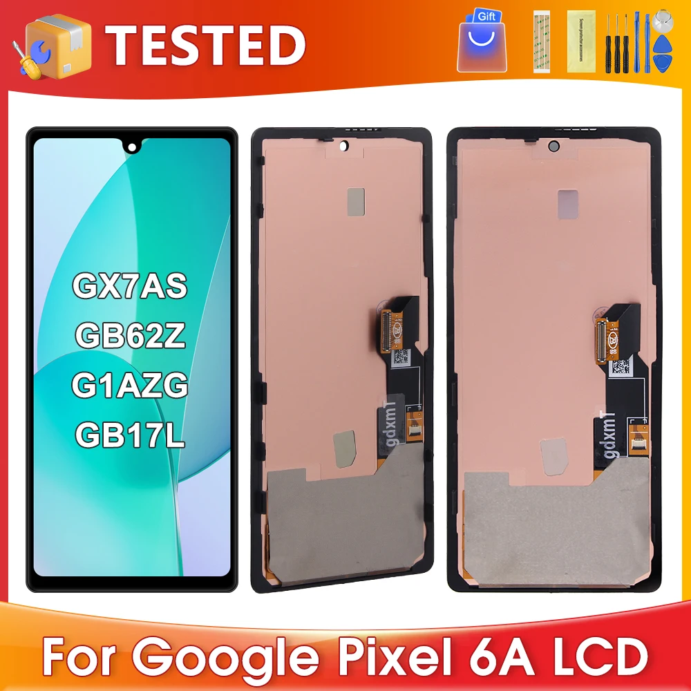 

6.1''For Google Pixel 6A For AMOLED Google Pixel6A GX7AS GB62Z G1AZG LCD Display Touch Screen Digitizer Assembly Replacement