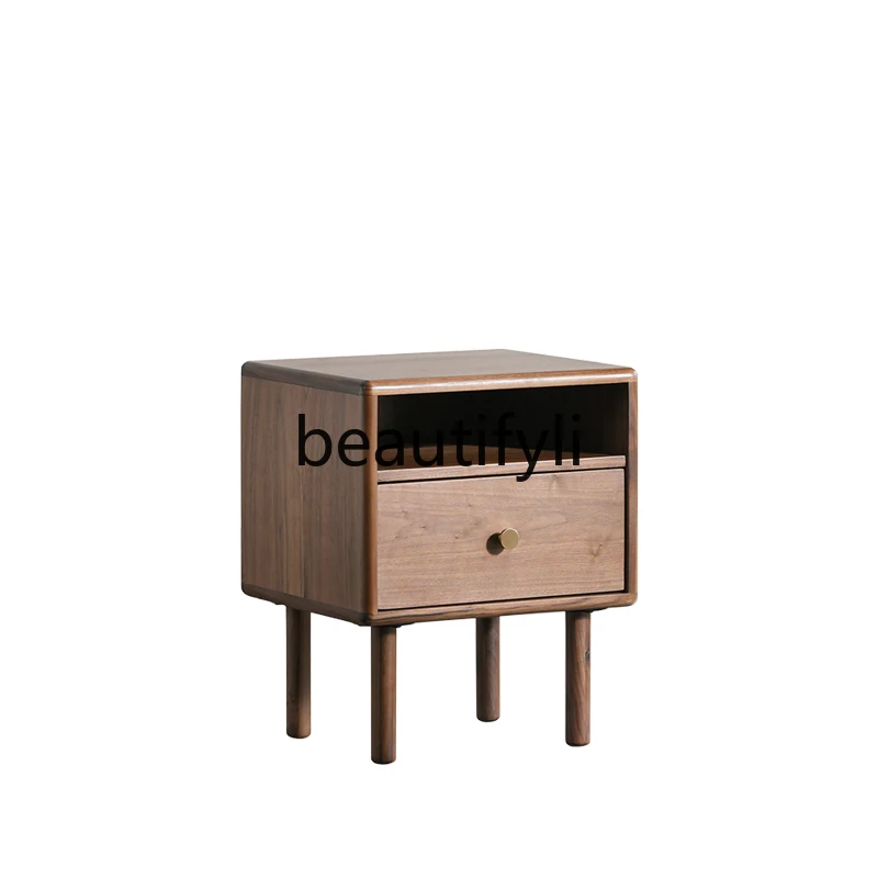 

Black walnut side table bedside table bedroom furniture