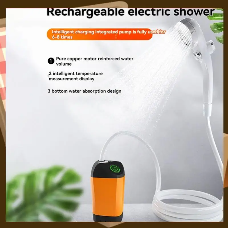 

Camping Shower, Portable Shower For Outdoor Shower, Watertemperature Viewable Shower Adjustable Shower Heads Hose-AA85