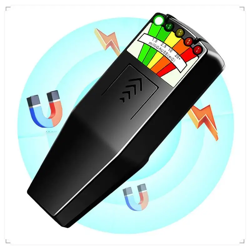 Digital Electromagnetic Field Radiation Tester K2 Handheld 5 LED Gauss EMF Meter For Ghost Hunting Personal Safety
