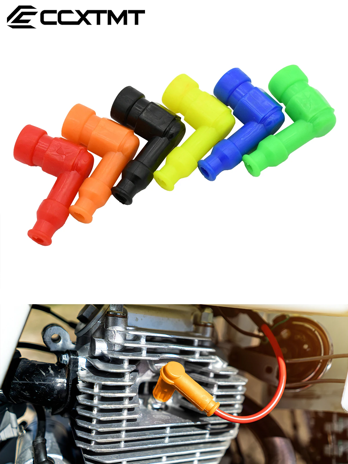 AliExpress NONE Motorcycle ATV Scooter Dirt Bike Universal Modified Rubber Lgnition Spark Plug Cap For Honda Yamaha KTM Kawasaki Suzuki Parts