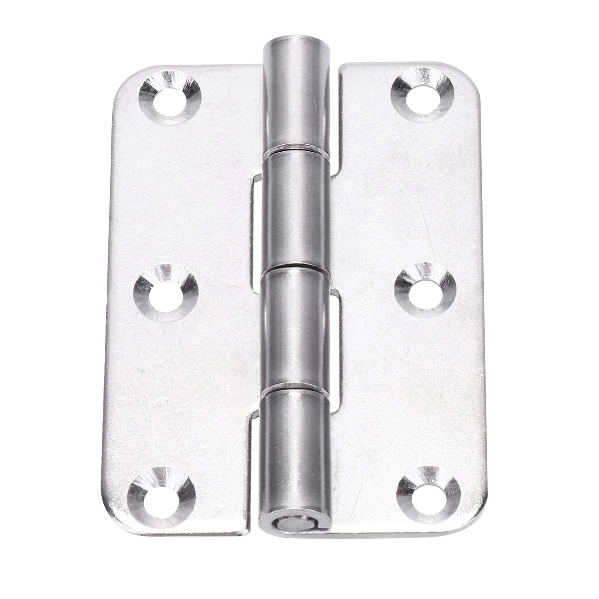 

1Pcs Stainless Steel Hinge Heavy Duty Mute Flat Door Hinge Smooth Non-Scratch Surface Rustproof for Hotels Clubs Tables