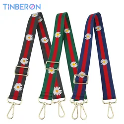 TINBERON Luxury Bag Strap Canvas Adjustable Bag Straps for Crossbody Wide Bag Shoulder Strap Handbag Accessories Canvas Bag Belt