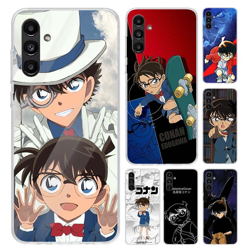 Anime D-Detective C-Conan Phone Case for Samsung Galaxy A15 A25 A35 A55 A14 A24 A34 A13 A53 A12 A52S A23 A33 A24 A34 A03S A04S A