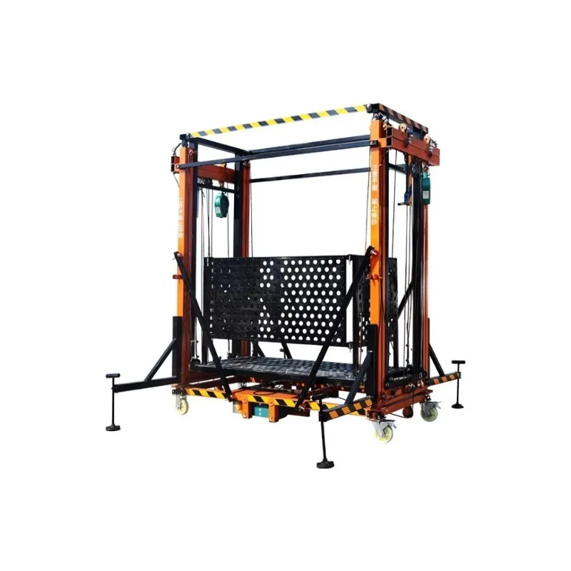 Heavy Duty Hydraulic Lifting Machine 500KG Load Capacity Industrial Scaffolding For Workshop Equipment