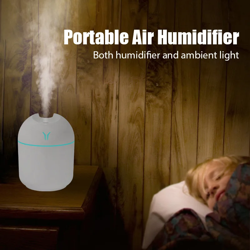 250ML Humidifier Mini Aromatherapy Humidifiers Diffusers For Home Romantic Light USB Essential Oil Diffuser Car Purifier Air image 3