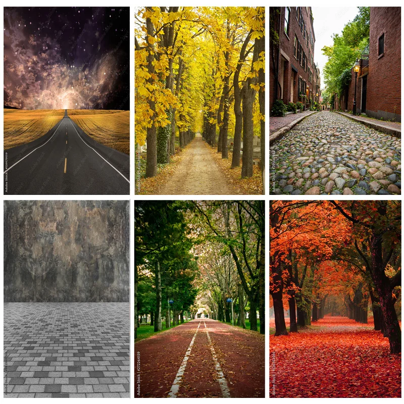 NITREE Natural Scenery Photography Background Highway Landscape Travel  Photo Backdrops Studio Props 2279 DLL-10