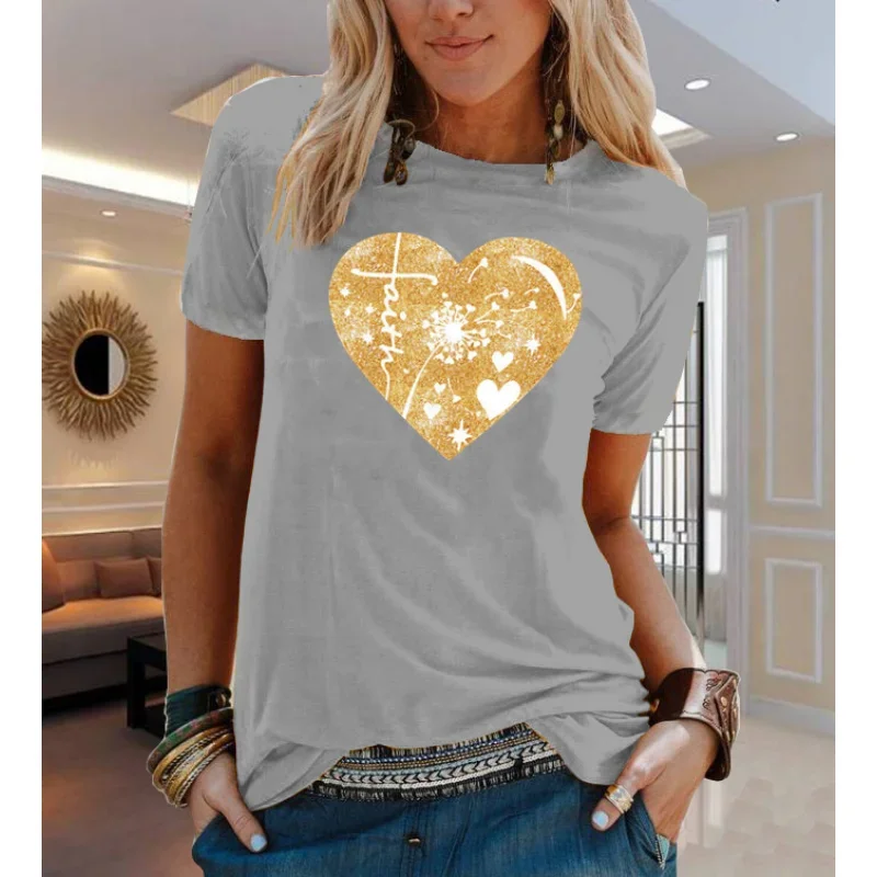 القطن 100% الحيوان زهرة الأبجدية نمط مطبوعة تي شيرتات قصيرة الاكمام المرأة موضة عادية بنات بنين قمصان الأطفال #4