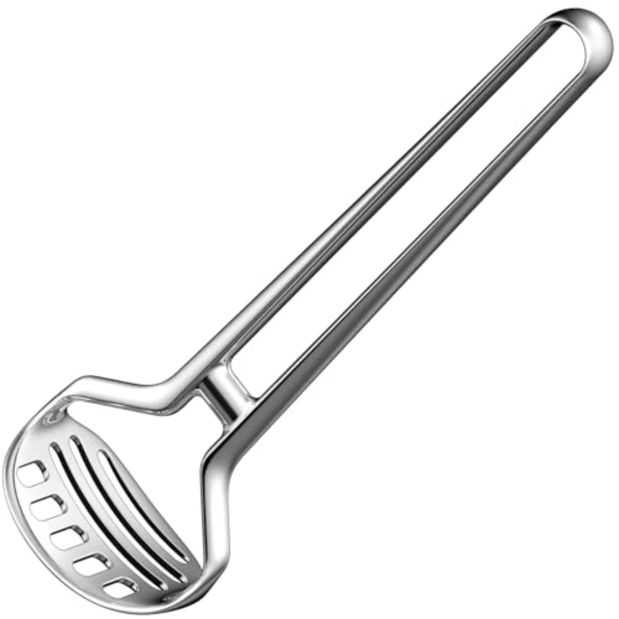 

Heavy Duty Stainl Steel Potato Masher Durable and Rustproof Unique One-Piece Design for Quicker Mashing root vegetables, avocad