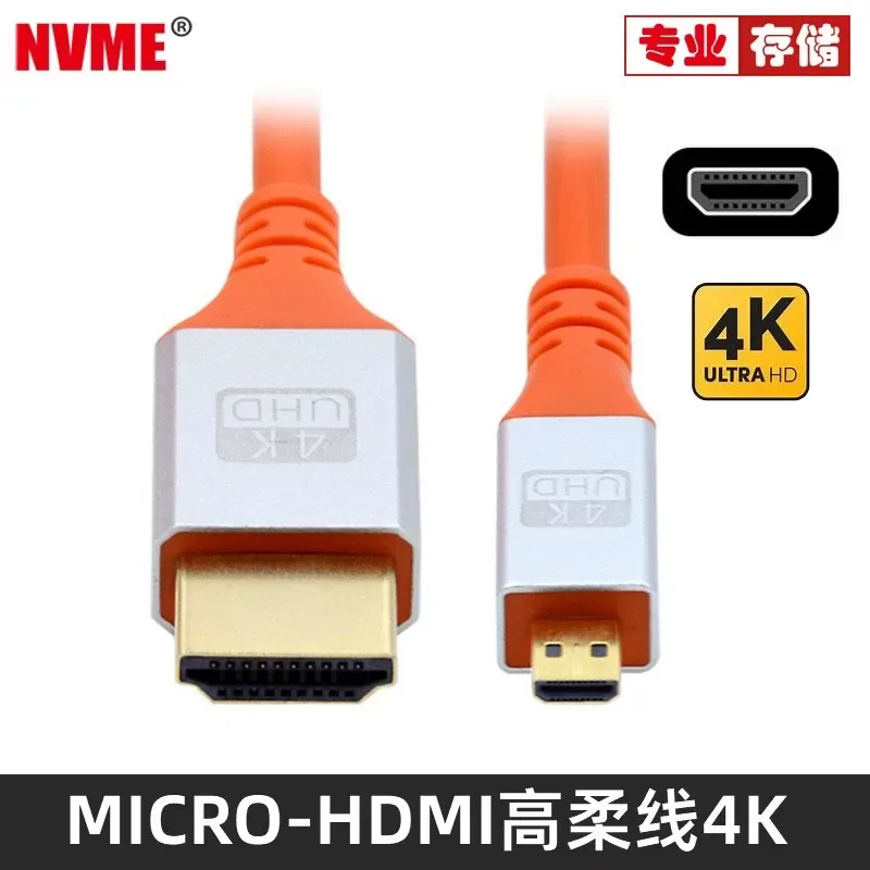 for HDMI High Flexible Cable DVI Micro HDMI 4K Mini HDMI Elastic High Definition Cable