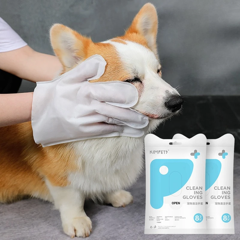 

Pet Cleaning Gloves Pieces Dog Cleaning Dog Cleaning & Deodorizing Wipes for Paws Non-woven Dog Bathing To Protect Hair