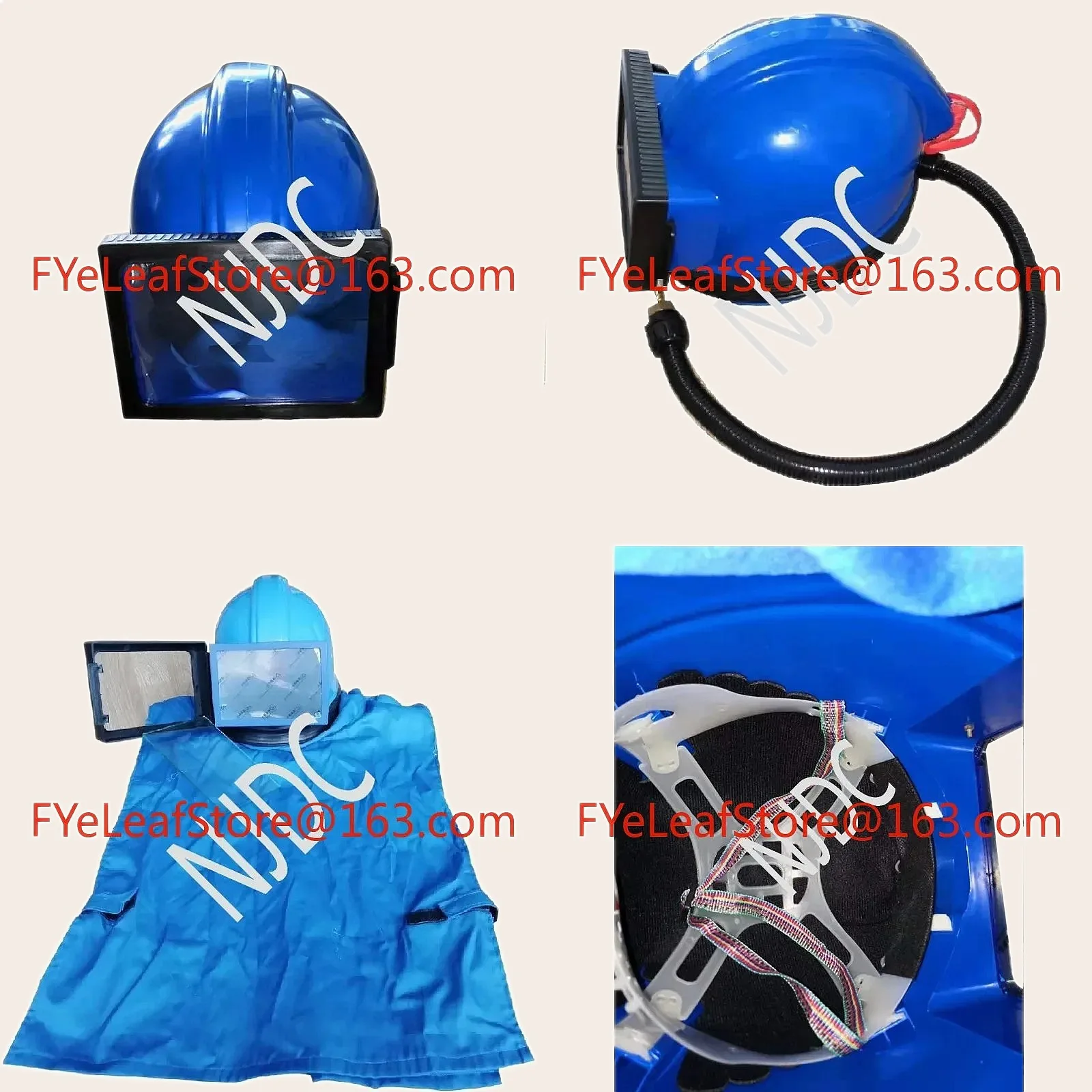 Sand Blast Helmet Sandblasting Hood with Breathing Hose for Blasting